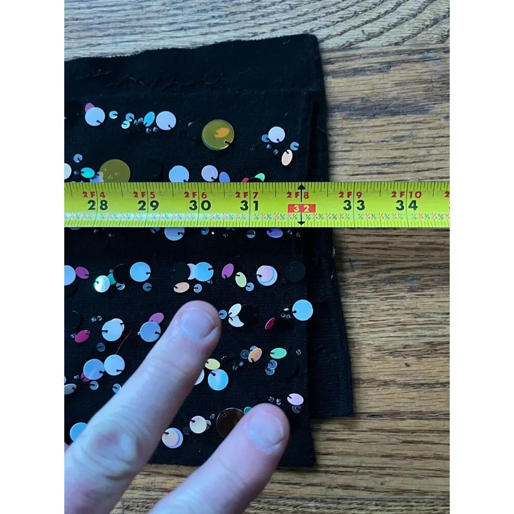 Betsey Johnson New York Black Scarkle Scarf    Women's One Size